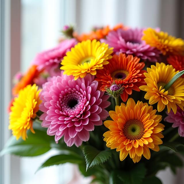 Un bouquet personnalisé aux couleurs vives et variées.